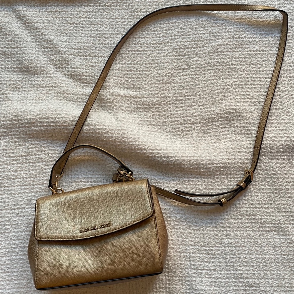 Gold Michael Kors Purse